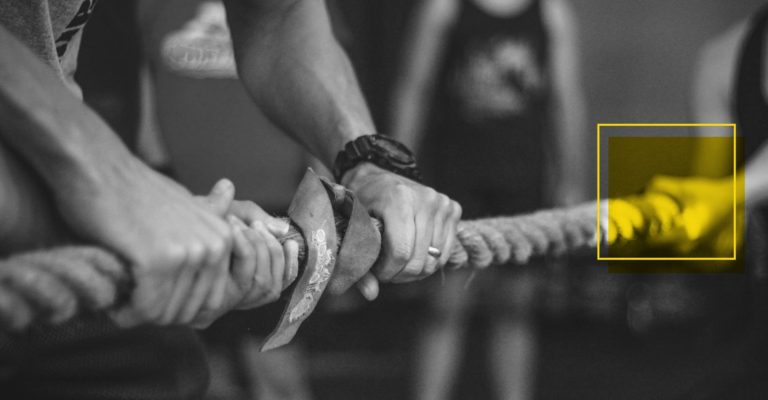 jornalismo posicionado cabo de guerra